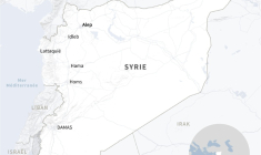 Carte de la Syrie ( AFP / Sylvie HUSSON )
