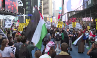 Des manifestants rassemblés à New York alors que Netanyahu s'exprime à l'ONU