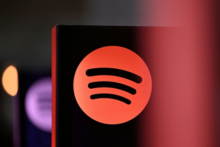 Le logo de la plateforme de streaming audio Spotify, à Francfort le 17 octobre 2025. ( AFP / Kirill KUDRYAVTSEV )