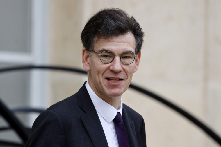 Philippe Baptiste à Paris, le 29 janvier 2025. ( AFP / LUDOVIC MARIN )