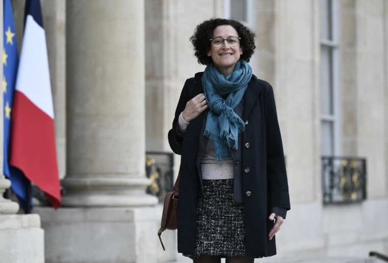 Emmanuelle Wargon à Paris, le 8 novembre 2022. ( AFP / STEPHANE DE SAKUTIN )