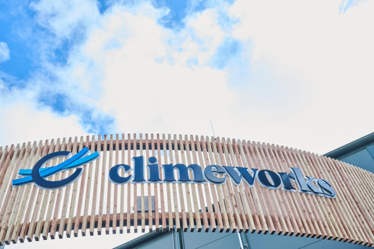 Usine Climeworks à    Hellisheidi(Islande) ( AFP / HALLDOR KOLBEINS )