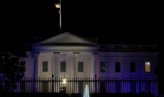 La Maison Blanche aux couleurs du drapeau israélien