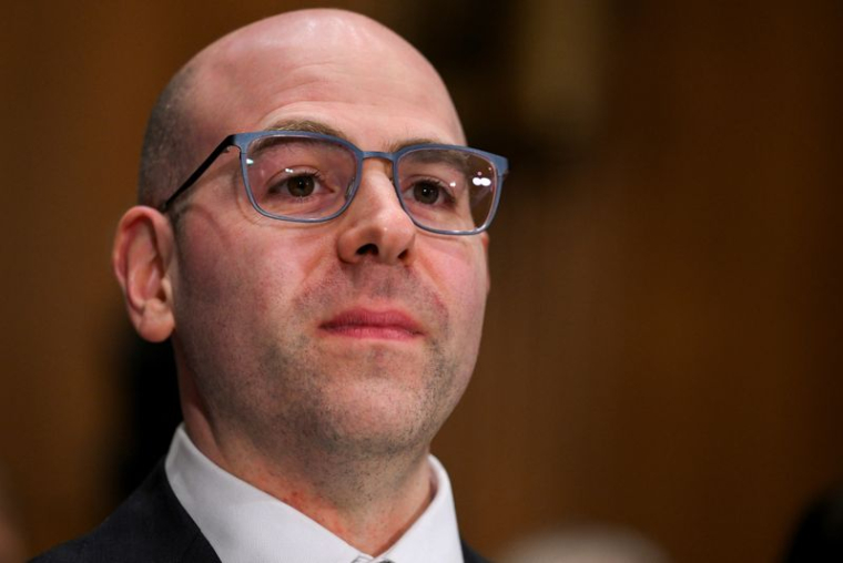 Stephen Miran lors d'une audition à Washington