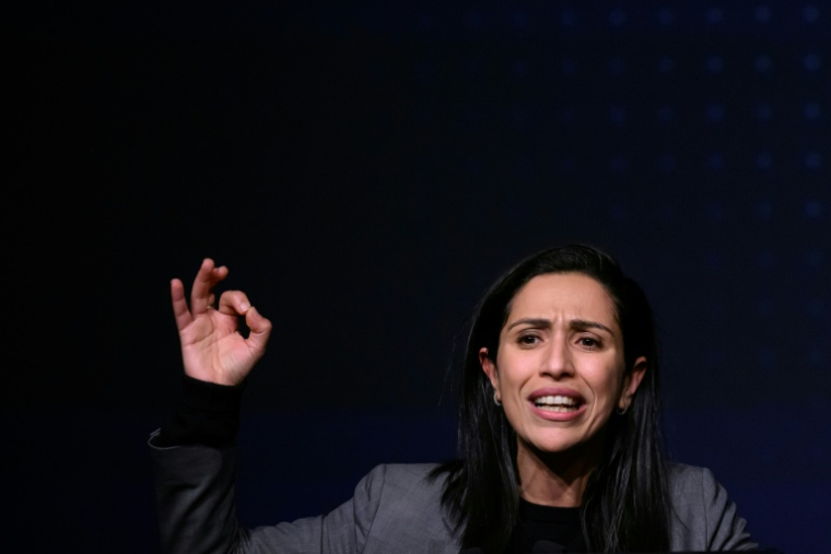 La haute-commissaire à l'Enfance Sarah El Haïry à Nantes le 14 janvier 2026 ( AFP / Loic VENANCE )