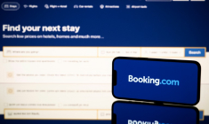 La plateforme de réservation en ligne Booking a été épinglée en France pour "pratiques restrictives de concurrence" envers les hôteliers français par la répression des fraudes (DGCCRF) ( AFP / Lionel BONAVENTURE )