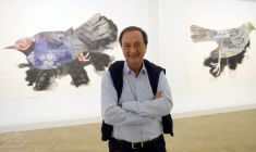 Michel-Édouard Leclerc à Landerneau, le 15 octobre 2021. ( AFP / JEAN-FRANCOIS MONIER )