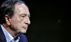 Le président du comité stratégique des centres E. Leclerc, Michel-Edouard Leclerc,à Paris, le 27 janvier 2026 ( AFP / STEPHANE DE SAKUTIN )