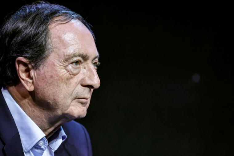 Le président du comité stratégique des centres E. Leclerc, Michel-Edouard Leclerc,à Paris, le 27 janvier 2026 ( AFP / STEPHANE DE SAKUTIN )