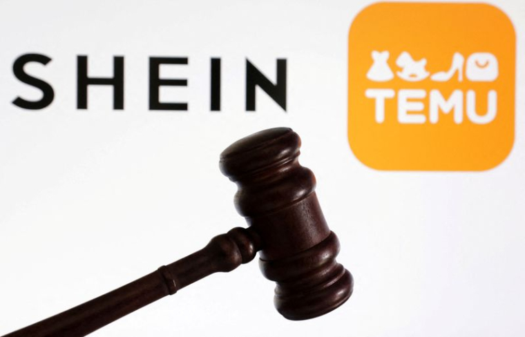 Les logos de Shein et Temu