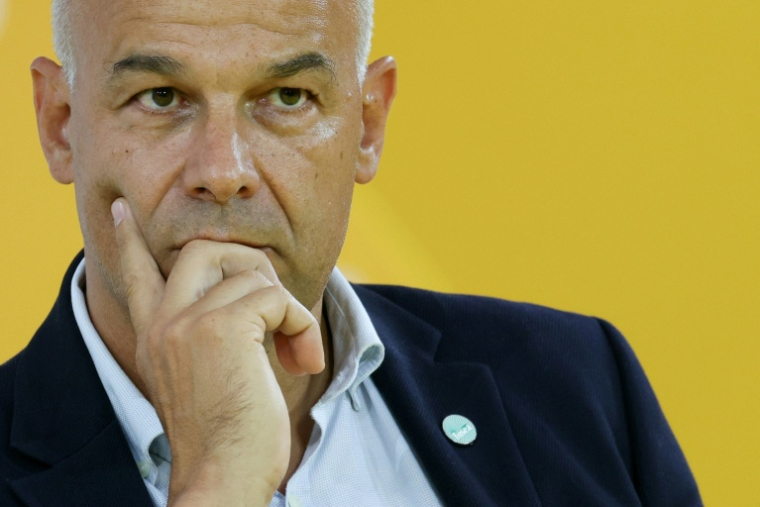 Le président de la FNSEA Arnaud Rousseau, à Paris le 26 août 2026 ( AFP / Thomas SAMSON )