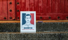 Manifestation en hommage à Quentin Deranque, le 18 février 2026 à Nantes ( AFP / Sebastien Salom-Gomis )