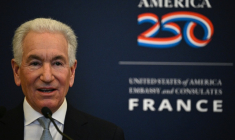 L'ambassadeur américain Charles Kushner en poste à Paris, le 4 décembre 2025 à Paris  ( AFP / JULIEN DE ROSA )