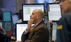 Des traders à la Bourse de New York