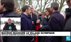Macron inaugure le village olympique, fin d'un chantier colossal à cinq mois des JO