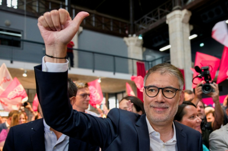 Le premier secrétaire du Parti socialiste (PS), Olivier Faure, au Campus du parti de gauche à Blois, le 29 août 2025. ( AFP / GUILLAUME SOUVANT )