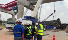 Thaïlande: au moins 32 morts après l'effondrement d'une grue sur un train