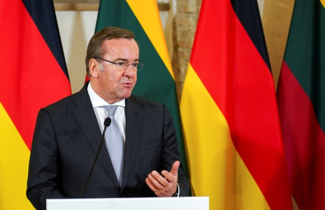 Boris Pistorius, ministre allemand de la Défense, à Vilnius