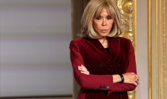 Brigitte Macron à l'Élysée le 21 mai 2025 ( POOL / Christophe PETIT TESSON )