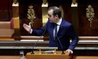 Le Premier ministre Sébastien Lecornu lors de son discours à l'Assemblée nationale, Paris, 16 octobre 2025 ( AFP / STEPHANE DE SAKUTIN )